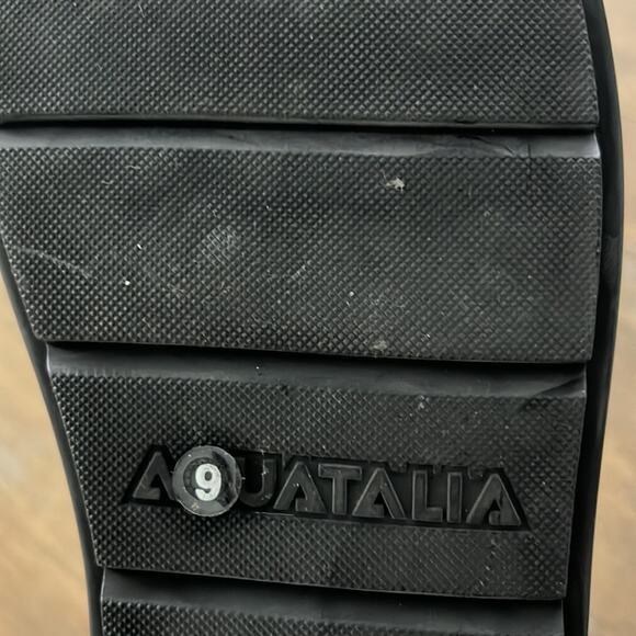 Aquatalia By Marvin K. Kali Patent Leather Boot Black Women Size 9 - Picture 5 of 10